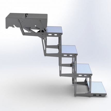 optimal/奥普铁马 剪刀式阶梯-窄版